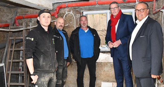 Baustellenbesuch in einem Neuenahrer Keller
